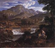Joseph Anton Koch Waterfalls at Subliaco oil painting reproduction